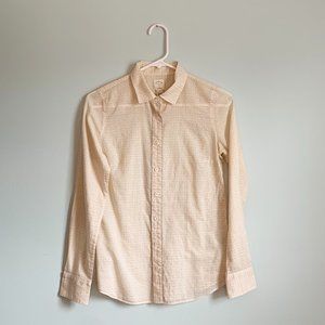 J. Crew Perfect Shirt Sheer Button Down Blouse